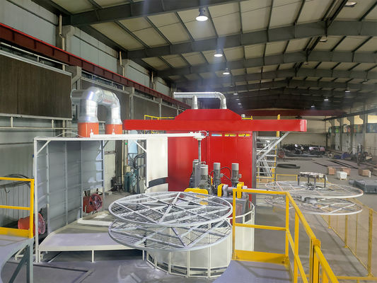 কেনা Polyethylene Turret Rotational Molding Equipment PLC Control System 1000 Liters অনলাইনে উৎপাদন