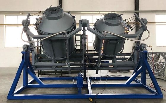 কেনা High Capacity Electric Adjustable Rock And Roll Rotational Moulding Machine অনলাইনে উৎপাদন