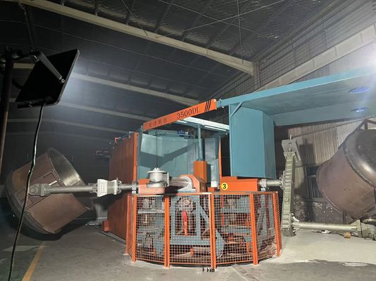 কেনা Three Arm Five Station Automatic Rotary Forming Roto Molding Machines অনলাইনে উৎপাদন