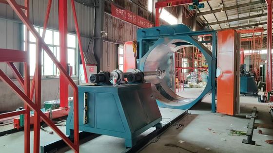 কেনা Gas Heated Remote Control Rotational Molding Machine Automatic 2 Arm অনলাইনে উৎপাদন
