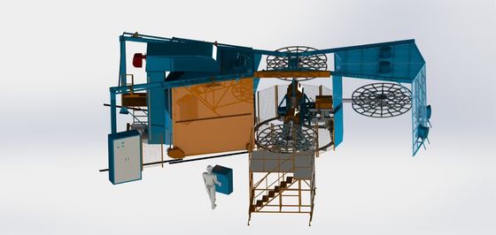 কেনা Automatic Energy Saving Three Arm Oven Rotational Molding Machine অনলাইনে উৎপাদন