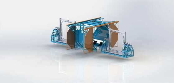 কেনা Large Shuttle-Type Injection Molding Machine for High Efficiency Rotational Molding Equipment অনলাইনে উৎপাদন