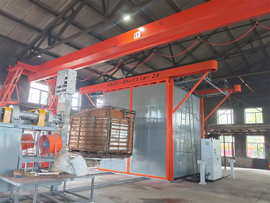 Automatic Shuttle Rotational Moulding Machine 2 Carriage 7.5KW Power PLC Control